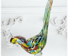 Italian Murano Art Glass Rooster H 32 cms