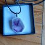 Necklace Trapiche Amethyst Slice Image 3