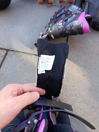 Girls skates, blades, pads and helmet