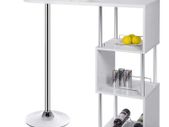 BRAND NEW Light luxury modern minimalist bar table, bar table, dining table, with three shelf space wine rack