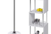 BRAND NEW Light luxury modern minimalist bar table, bar table, dining table, with three shelf space wine rack