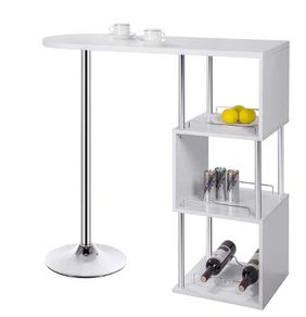 BRAND NEW Light luxury modern minimalist bar table, bar table, dining table, with three shelf space wine rack