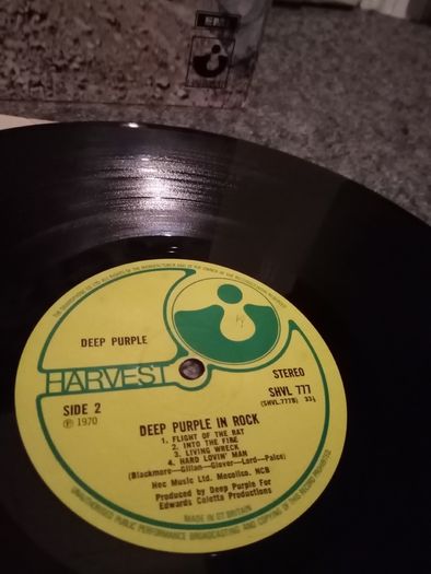 DEEP PURPLE  in rock 1st UK 1970 press no EMI complete Beatles Led Zeppelin