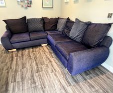 Navy Corner Sofa
