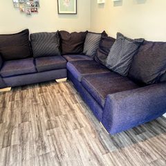 Navy Corner Sofa