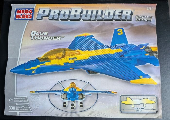Mega Bloks ProBuilder Battle Series - Blue Thunder - set 9781 - from 2003