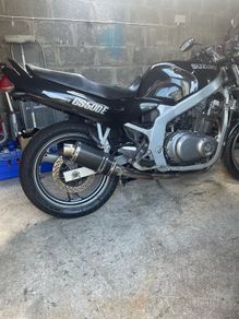 Suzuki GS500 Delkevic exhaust and silencer