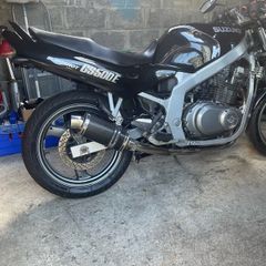 Suzuki GS500 Delkevic exhaust and silencer