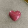 Natural + Rare | Exclusive AA-Grade Pink Rhodonite Polished Heart from Peru Image 4
