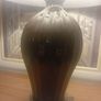 mindy brown lamp. Brown base. Gold base. Image 8