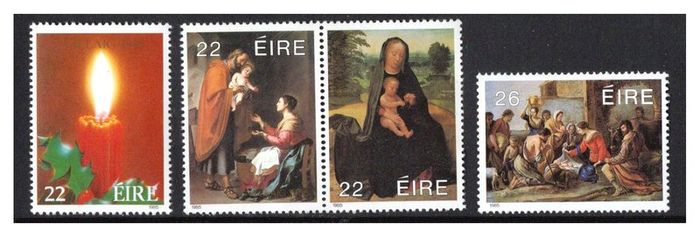1985 Ireland Christmas Commemorative Stamps Mint Never Hinged (MNH)