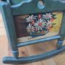Vintage/Antique Wood Rocking Doll Cradle Image 7