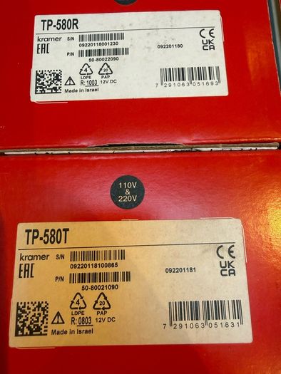 Kramer TP-580T & TP-580R HDMI New Transmitter and receiver