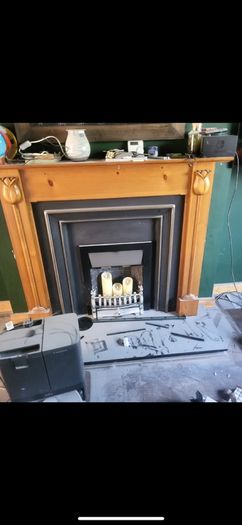 used fireplace