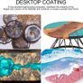 Epoxy Resin Crystal Clear Kit For Beginners - 2 Part 520ml/20oz Clear Coating Resin Starter Kit- Resin Art Casting Jewellery Making Kit for Wood, Table, Tumbler, Bonus Measuring Cup, Sticks and Gloves (FREE POSTAGE) Image 4