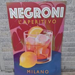 Bispoke Negroni drink poster
