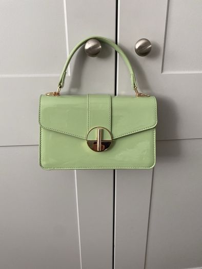 Handbag Green Patent
