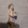 Antique Cherub Porcelain Statue Putti Image 3