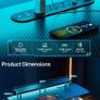 Gaming Desk + LED lights + power outlet Image 2