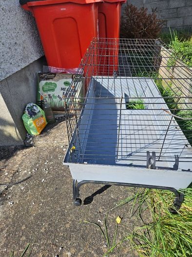 guinea pig or rabbit equipment. Home, food, bottle hay