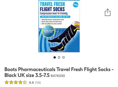 Travel socks by Boots