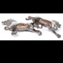 Superb Pair of 19th Century Chinese Antique Bronze Figurines depicting Lions Image 5