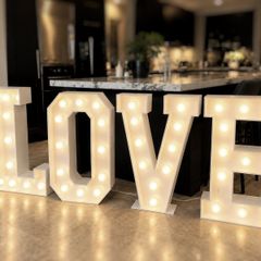 4ft Illuminated LOVE Letters Hire