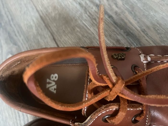 AV8 deck shoes brown leather 4/37
