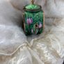 Teapot - MINIATURE - Ceramic and Brass Image 5