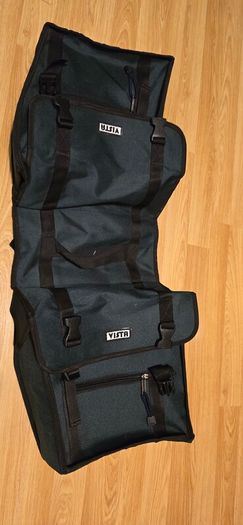 Bicycle Rear Luggage Carrier Bag, Pannier bag double side (Green)