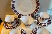 Queen Anne  Retro china tea set 1970 s