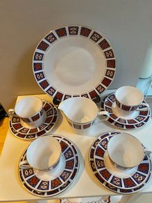 Queen Anne  Retro china tea set 1970 s