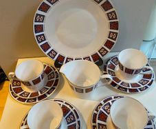 Queen Anne  Retro china tea set 1970 s