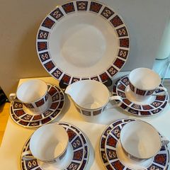 Queen Anne  Retro china tea set 1970 s