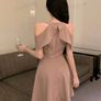 DAZY Women's Open Shoulder A-Line Dress Image 3