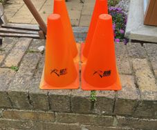 4x sports drill cones