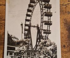 Old Postcard Ferris Wheel, Prater, Vienna, Austria - free standard postage