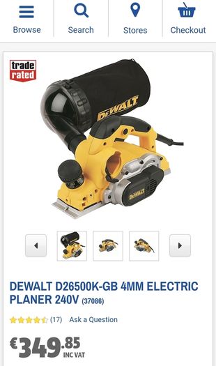 DeWalt 110v D26500 Planer