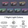 Bedside Alarm Clock Radio with 7 Color Night Light,Dual Alarm, Snooze, Dimmer, USB Charger, Nap Timer, Digital Alarm Clock with FM Radio and Auto-Off Timer,Mains Powered with Battery Backup Image 7