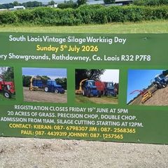 Vintage and    silage  harvester