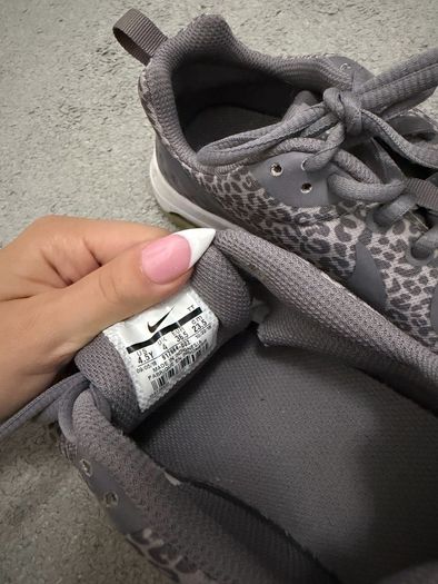 Nike Air Max Grey Leopard Print Running Shoes - Animal Print Athletic Sneakers