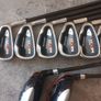 Dunlop golf clubs and bag with stand. Right handed clubs. Image 6