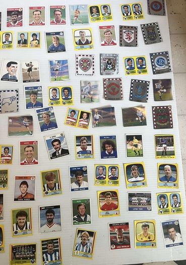 panini football stickers vintage