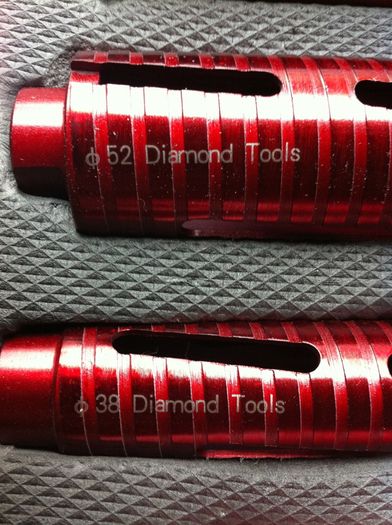 Core Bit Set In Case Top Quality , Laser Welded, 10mm Segments