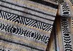 2 Cotton rugs yellow gray black