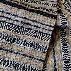 2 Cotton rugs yellow gray black