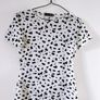 PrettyLittleThing Women's Dalmatian Black and White Tshirt Image 2