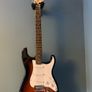 fender squire stratocaster with Harley Benton amp and maxon overdrive pedal Image 2