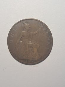 Uk 1 penny coin