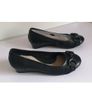 Hush Puppies Candid Pump Bit Black Leather Wedge Shoes UK3 EU36 New Boxed  CAN POST Image 2